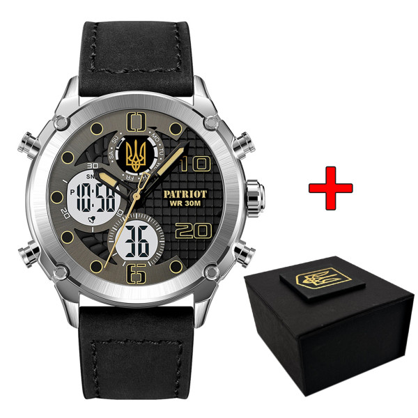Часы наручные Patriot 017BKWT Трезубец золото Silver-White фото 1