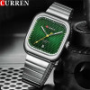 Мужские часы Curren 8460 Silver-Green фото 3