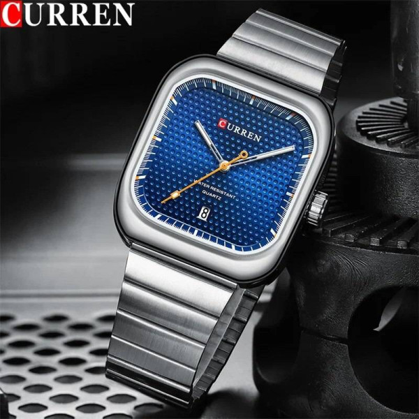 Мужские часы Curren 8460 Silver-Blue фото 3