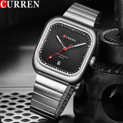 Curren 8460 Silver-Black