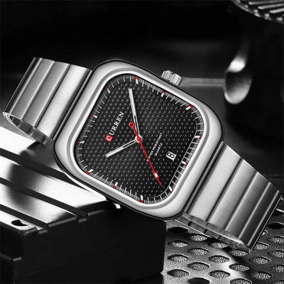 Curren 8460 Silver-Black