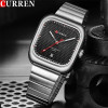 Чоловічий годинник Curren 8460 Silver-Black фото 3