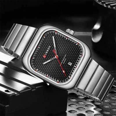 Curren 8460 Silver-Black