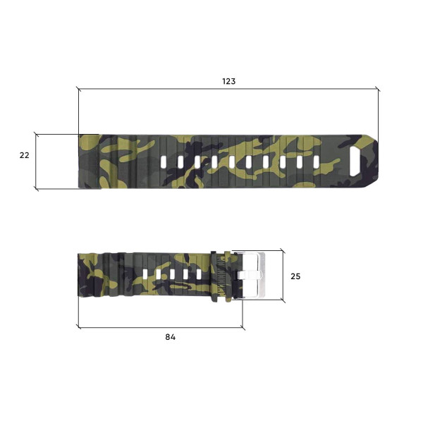 Ремешок для часов Skmei 1657CMGN Camo Green фото 4