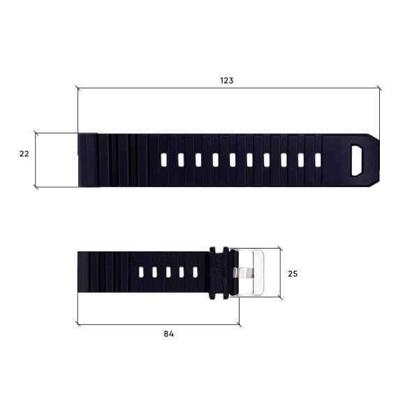 Ремешок для часов Skmei 1657BK Black фото 4