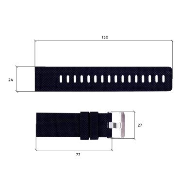 Ремінець для годинника Skmei 1213BK Black