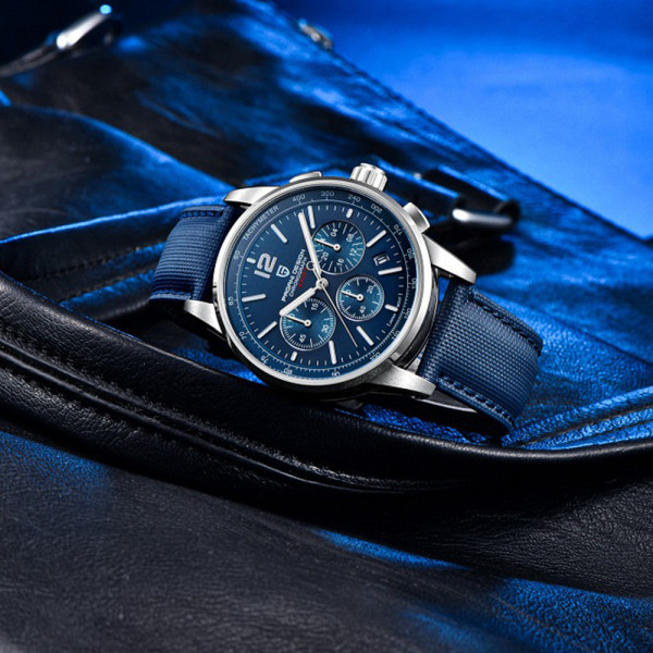 Чоловічий годинник Pagani Design YS008 Silver-Blue фото 5