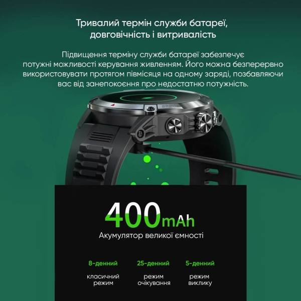 Смарт часы Modfit Expedition Compass Black-Blue фото 9