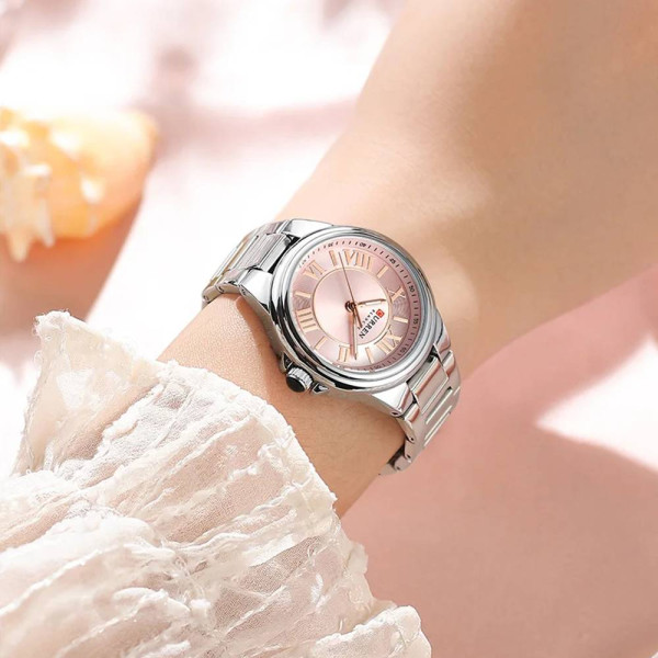 Женские часы Curren 9091 Silver-Pink фото 3