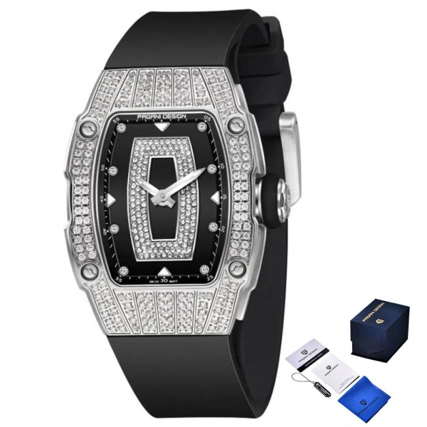 Жіночий годинник Pagani Design PD-YS013 Silver-Black фото 1