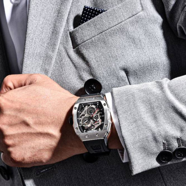 Мужские часы Pagani Design PD-YS012 Silver-Black фото 6