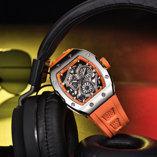 Чоловічий годинник Pagani Design PD-YS012 Silver-Orange фото 5