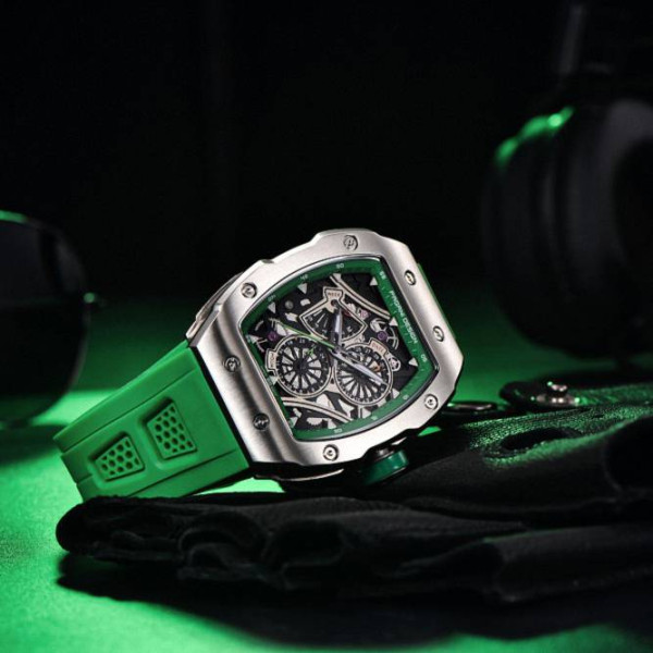 Мужские часы Pagani Design PD-YS012 Silver-Green фото 5