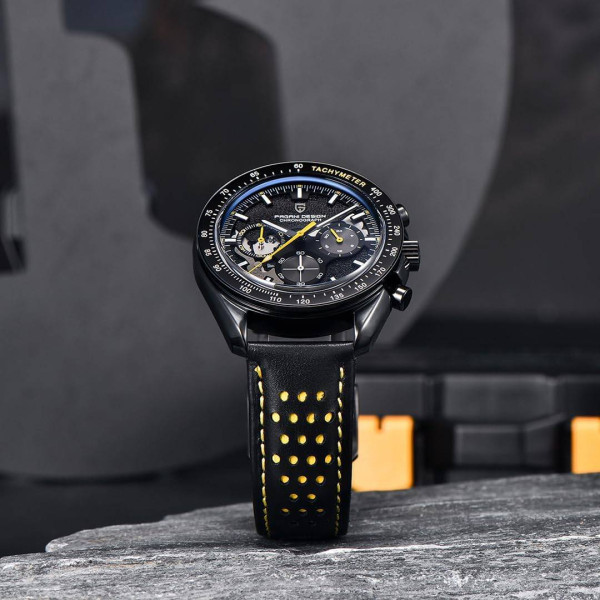 Мужские часы Pagani Design PD-1779 Black-Yellow фото 3