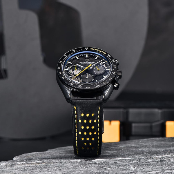 Чоловічий годинник Pagani Design PD-1779 Black-Yellow фото 3