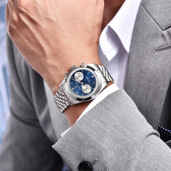 Чоловічий годинник Pagani Design PD-1775 Silver-Blue фото 6