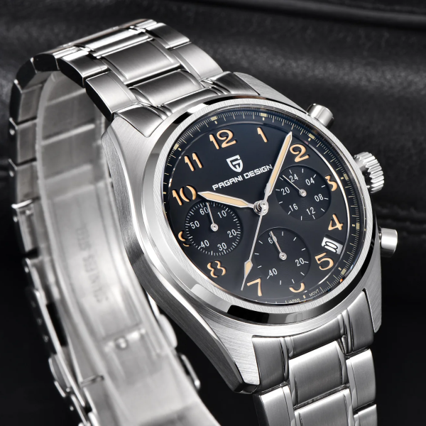 Мужские часы Pagani Design PD-1773 Silver-Black фото 4