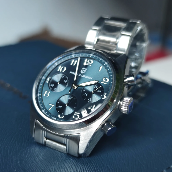 Чоловічий годинник Pagani Design PD-1773 Silver-Blue фото 5