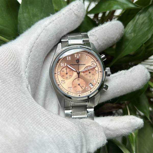 Мужские часы Pagani Design PD-1773 Silver-Pink фото 6