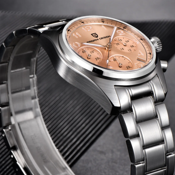 Чоловічий годинник Pagani Design PD-1773 Silver-Pink фото 4
