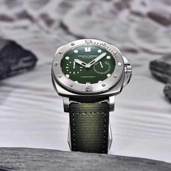 Мужские часы Pagani Design PD-1767 Silver-Green фото 6
