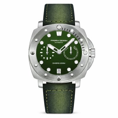 Чоловічий годинник Pagani Design PD-1767 Silver-Green
