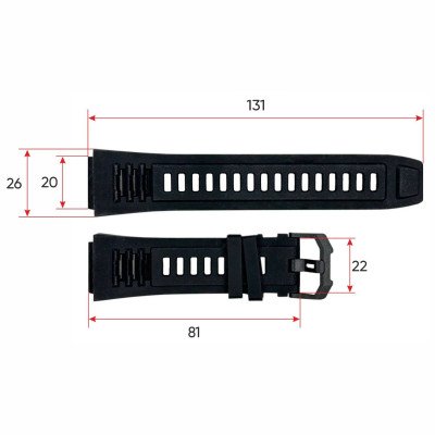 Ремешок для смарт часов Modfit Titan Black