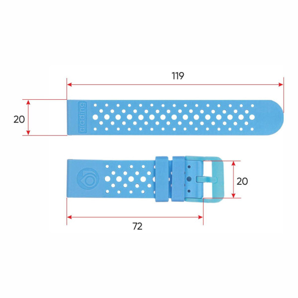 Ремінець для смарт годинника ALDT7 Blue фото 4