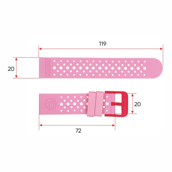 Ремінець для смарт годинника Modfit Zoomi Pink фото 4