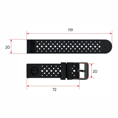 Ремінець для смарт годинника ALDT7 All Black