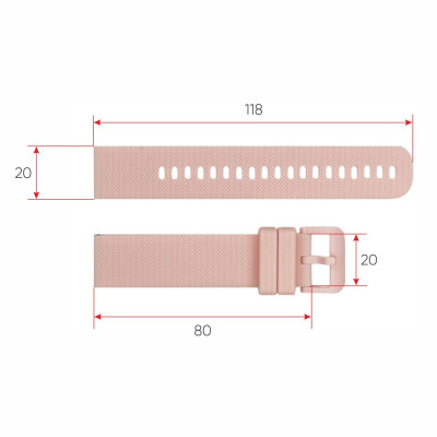 Ремінець для смарт годинника K26H Pink