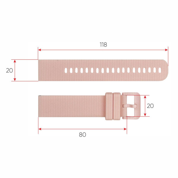 Ремінець для смарт годинника Modfit Zoopex Pink фото 4