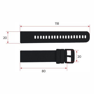 Ремешок для смарт часов Modfit Zoopex Black