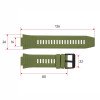 Ремінець для смарт годинника MK66 Army Green фото 4