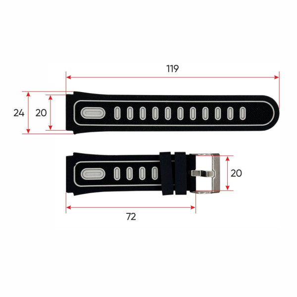 Ремешок для смарт часов DF91 Black фото 4