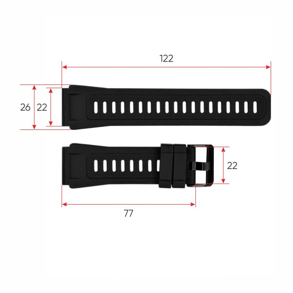 Ремешок для смарт часов K22 Black фото 4