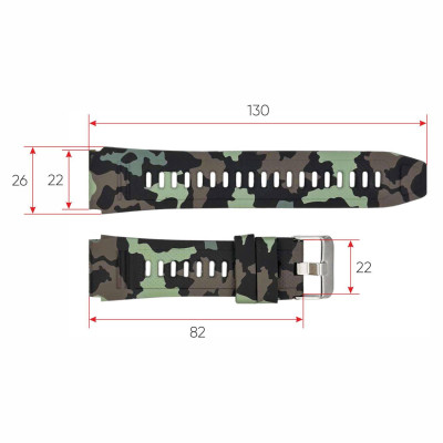 Ремінець для смарт годинника Modfit Combat Camo Green