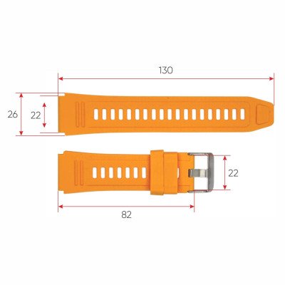 Ремінець для смарт годинника K59 Orange