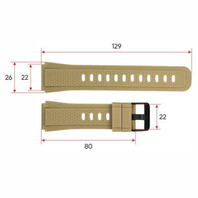 Ремінець для смарт годинника K55 Khaki