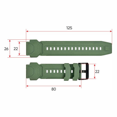 Ремінець для смарт годинника C20 Army Green