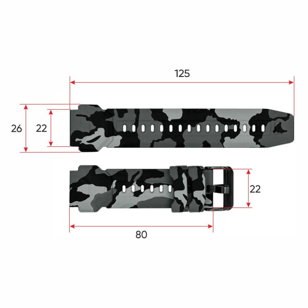 Ремінець для смарт годинника Modfit Warrior Camo Grey фото 4