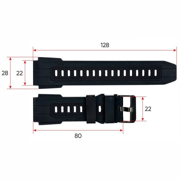 Ремінець для смарт годинника C21pro Black фото 4