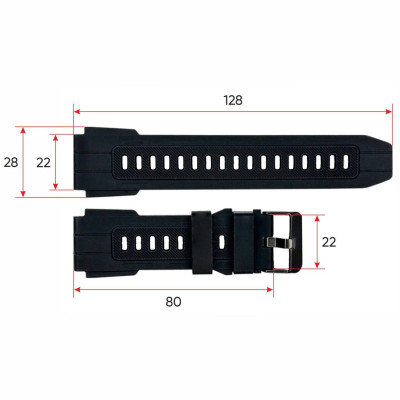 Ремінець для смарт годинника Sniper Plus Black