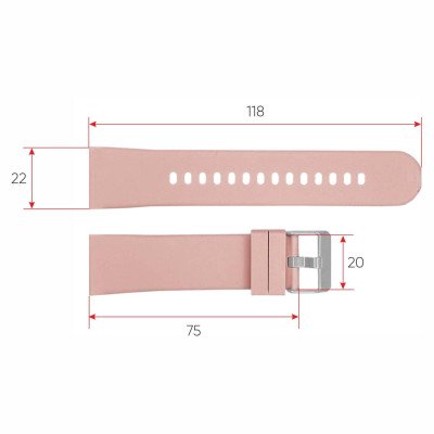 Ремінець для смарт годинника ZL02D Pink