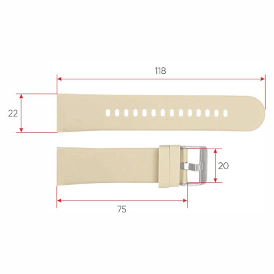 Ремінець для смарт годинника ZL02D Milk