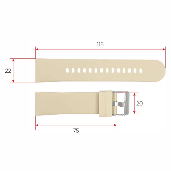 Ремінець для смарт годинника ZL02D Milk фото 4