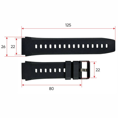 Ремешок для смарт часов C22 Black