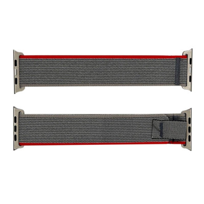Нейлоновый ремешок 42/44/45/49 мм Grey-Red