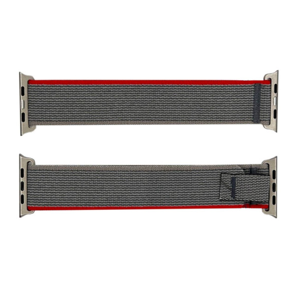 Нейлоновый ремешок 42/44/45/49 мм Grey-Red фото 1