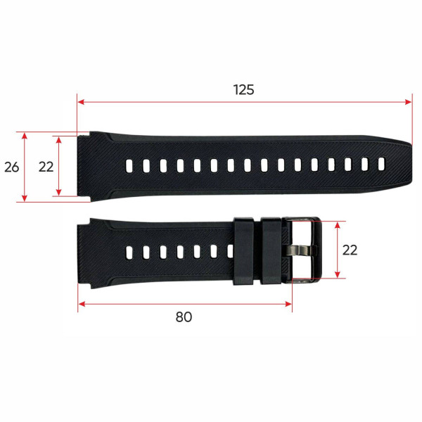 Ремінець для смарт годинника Modfit Iron Black фото 4
